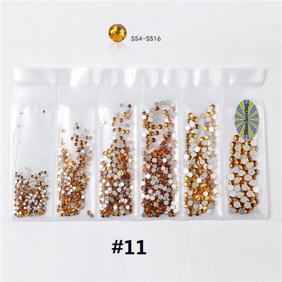 1 сумка, смешанные размеры, Стразы для ногтей, кристаллы, стекло, алмаз, драгоценный камень, украшения для дизайна ногтей, маникюрные инструменты, 20 цветов на выбор
