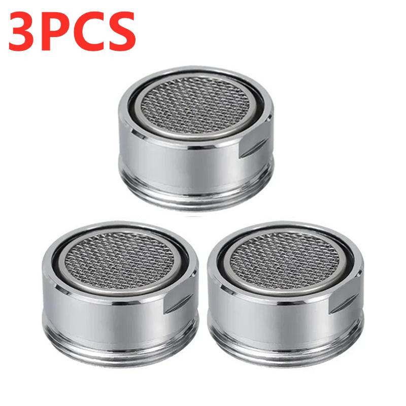 Brass Water Saving Faucet Tap Aerator with Replaceable Filter Mixed Nozzle 24mm Thread - Bathroom Faucet Bubbler Replacement