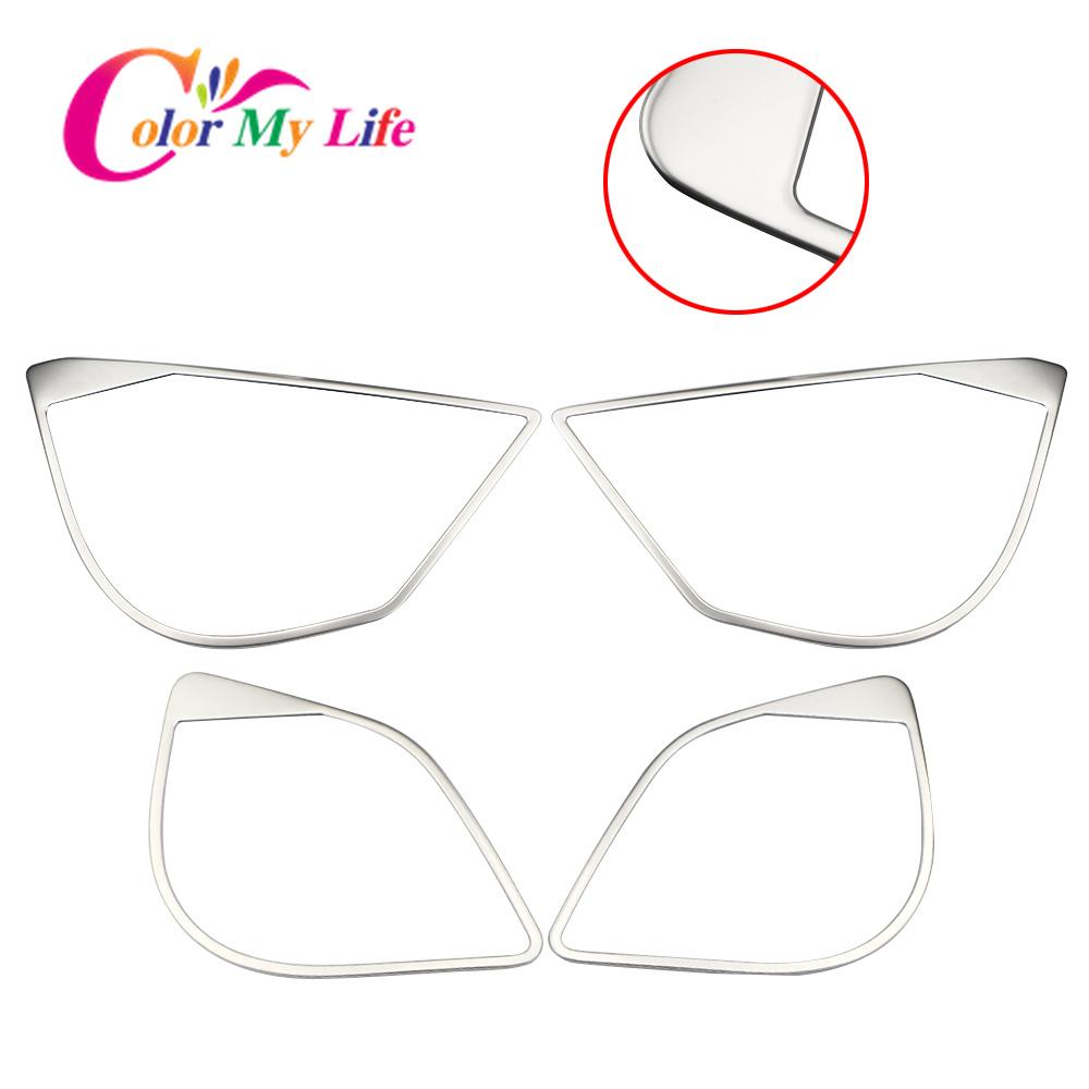 Цветная внутренняя отделка дверного аудио-кольца для автомобиля Toyota C-HR CHR 2016-2022, рамка динамика из нержавеющей стали