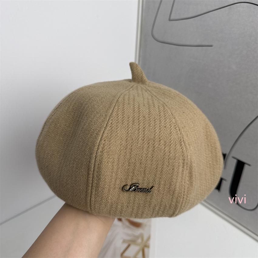 Autumn and winter big head circumference pumpkin beret children British temperament retro literary and versatile ins trendy painter hat