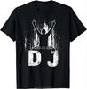 Футболка для энтузиаста DJ Музыка в сердце 2026 Новая хлопковая футболка Хлопковая унисекс футболка Летние унисекс футболки Модная уличная одежда Хип-хоп футболка