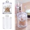 Acrylic Circular Cotton Swab Box Bathroom Basin Makeup Organizer Box Combination Small Objects T8Y4