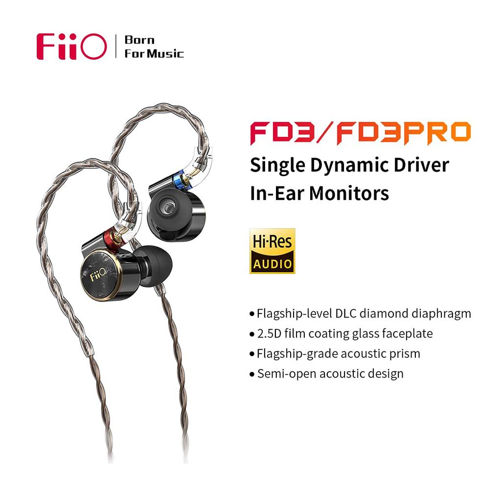 FiiO FD3 PRO Black In-Ear Earphones,