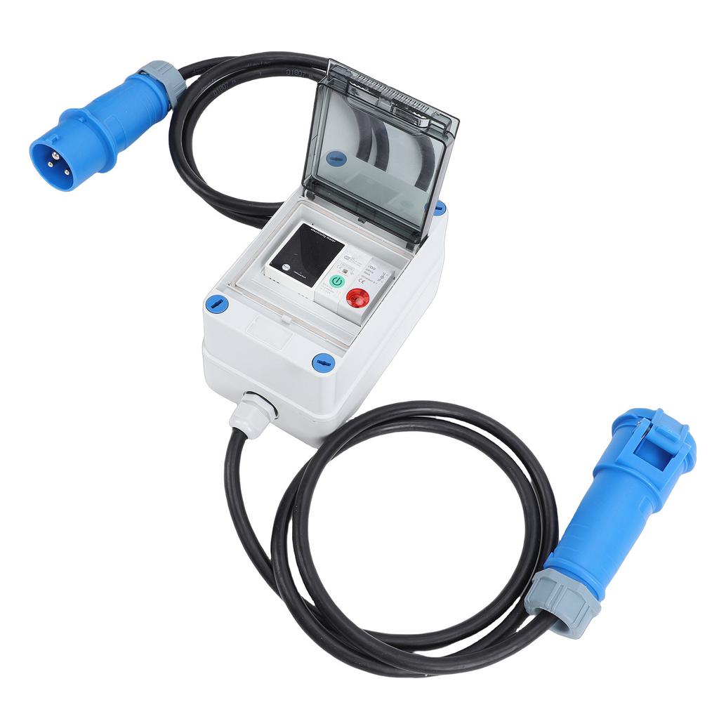 Цифровой счетчик электроэнергии с водонепроницаемым разъемом WiFi Автоматический выключатель Поддержка для Умного портативного счетчика кВтч для Автодома, Уличного использования, Дома