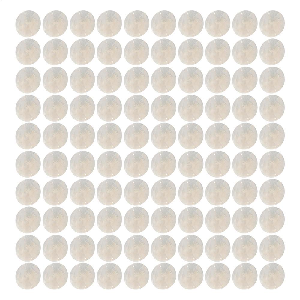 Round Shells for Crafts 2 Inch Natural Seashells with Holes Blank Shell Pendants for Wedding Home Decor Birthday Party Craft