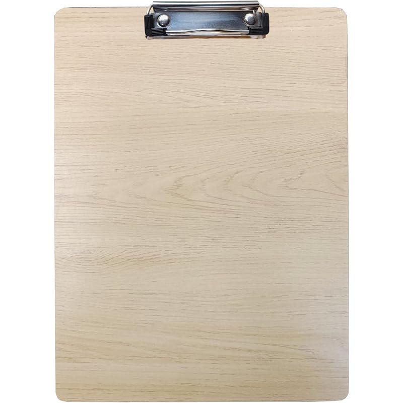 Eduway Exam Board Wooden/Writing/Clipboard Lightweight MDF | Heavy Duty Clip for Office, School, Home, College, Shop -