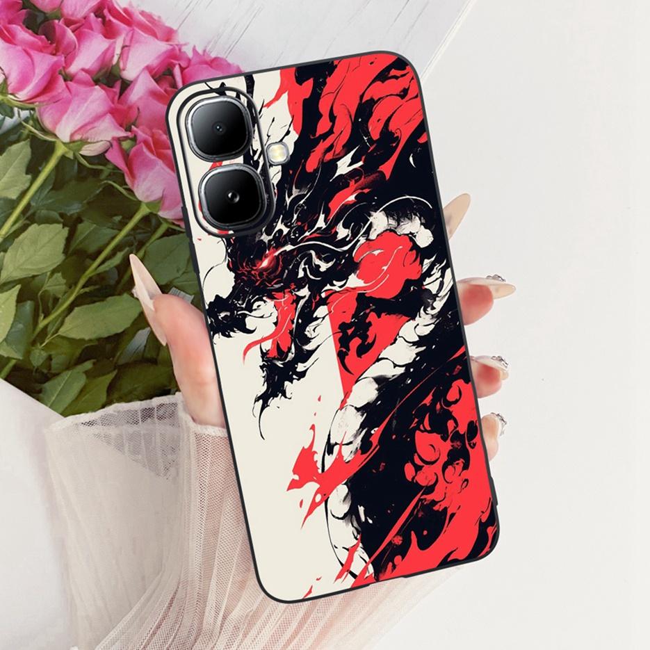 For Infinix Smart 20 Case X6840 X6840B Luxury Bow Flowers Painted Cover Soft Silicone Case For Infinix Smart 20 Smart20 4G Shell