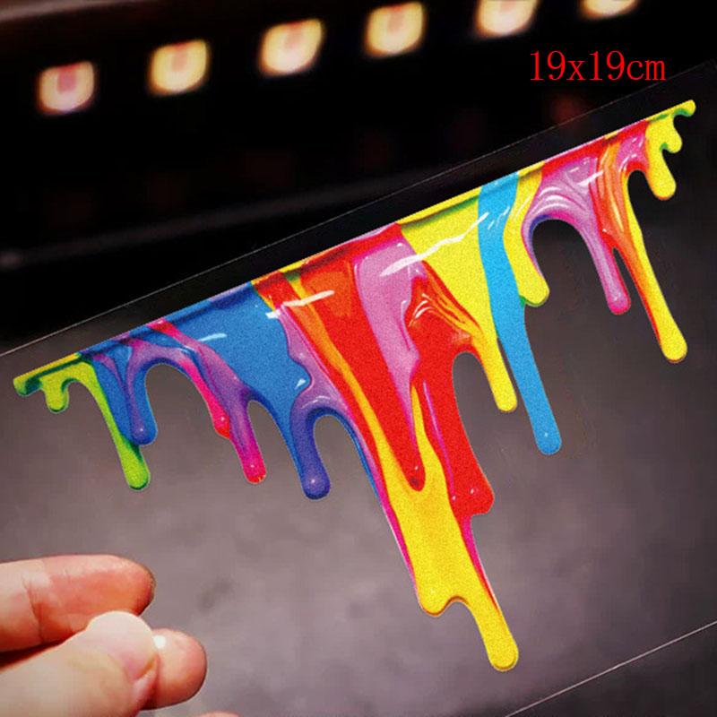 Color Paint Car Stickers Auto Body Scratch Coverage Film Creative Modification Reflective Sticker Motorcycle Car Decoration