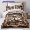 FeltBladeRunner Pattern Bedding Quilt Set Quilt Cover Pillowcase Home Decoration Birthday Gift (1 * duvet cover + 2 * pillowcase, without core)