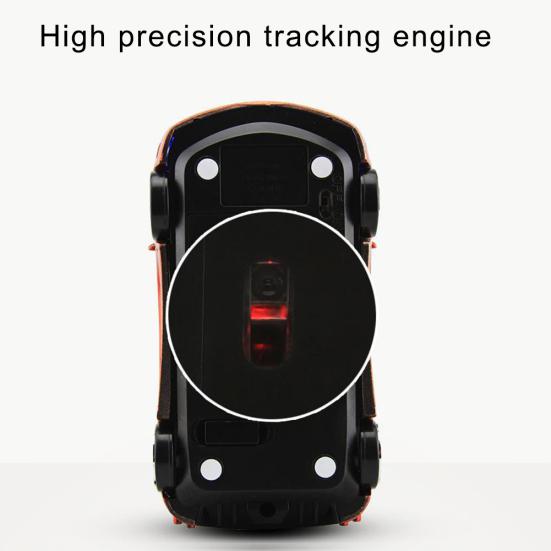 2.4GHz 1600 DPI Men Sport Car USB 2 Shape Wireless Optical Gaming Mouse