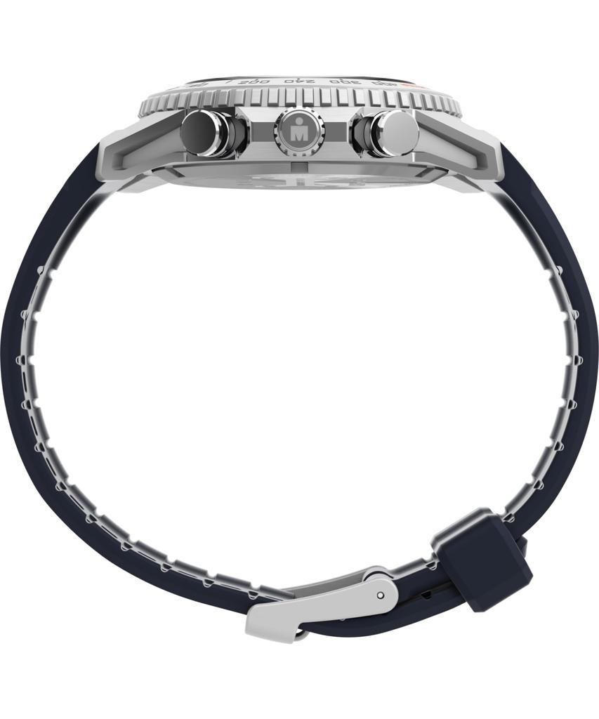 Timex Men's Iron Man Adrenaline 48mm Watch - Black Strap Black Dial Black Case, Blue/Blue/Silver Tone. , modern