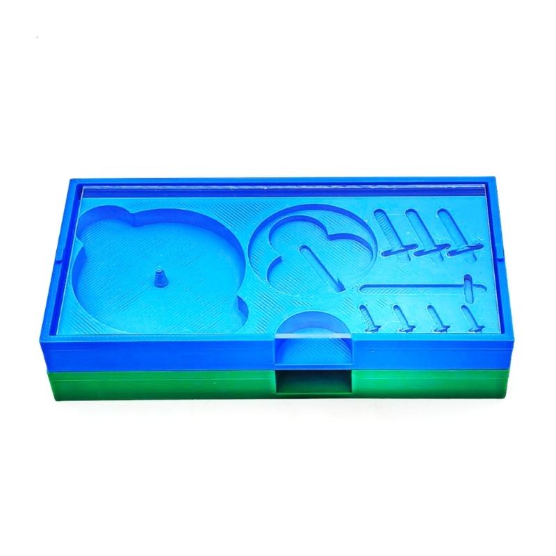 Пластиковый бокс для хранения циферблатов и стрелок часов с несколькими отделениями для дизайнеров ювелирных изделий и часовых мастеров