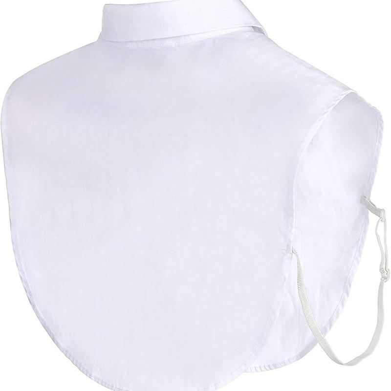 Fake Collar Detachable Collar for Women Shirts Men Collar Dickey Collar Half False Blouse Dickey Cotton Fake Collar Blouse Sweater OL Detachable Shirt