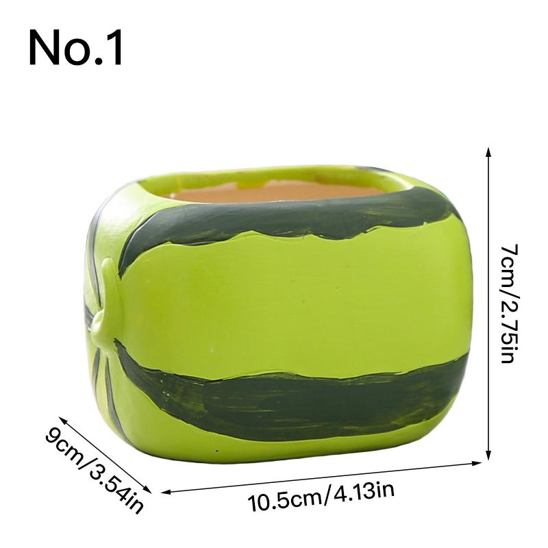 Ручная роспись фруктовый цветочный горшок керамический сочный горшок-кашпо домашний декор домашнее украшение настольные украшения бонсай горшок для растений