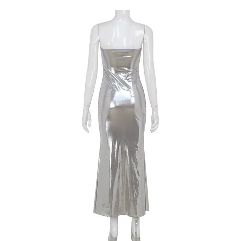 Модное сексуальное платье без бретелек Haute Couture Dinner Ethos, однотонное универсальное платье-рыбий хвост