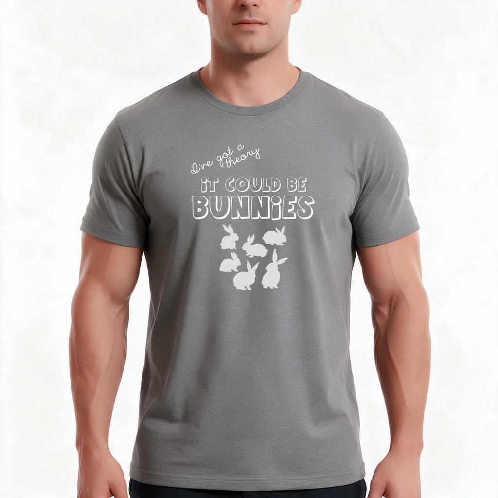 It Could Be Bunnies Tshirt Summer Casual Cotton Tee Oversized Streetwear Tops Vintage Graphic Print Loose Fit Short Sleeve