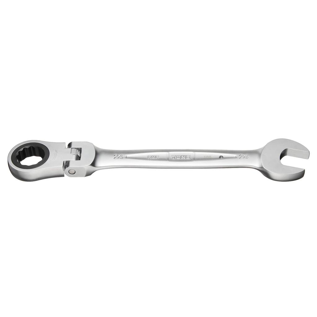 TONE Swivel Ratchet Combination 24mm Jaw Opening RMF-24 Wrench,