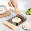 Ручная квадратная деревянная пресс-форма для тортильи с уплотнителем из нержавеющей стали, антипригарная, для раскатки теста для пельменей, устойчивая к плесени, экономичная