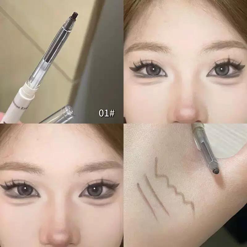 The Pinkish Color That Won'T Get Dirty! Rose Pink-Brown Eyeliner Gel Pen for Lower Eyelids and Aegyo-Sal, Long-Lasting, Waterproof, and Smudge-Proof
