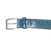 Brioni belt Silver pin buckle turquoise blue Crocodile mens B209/F860 Used