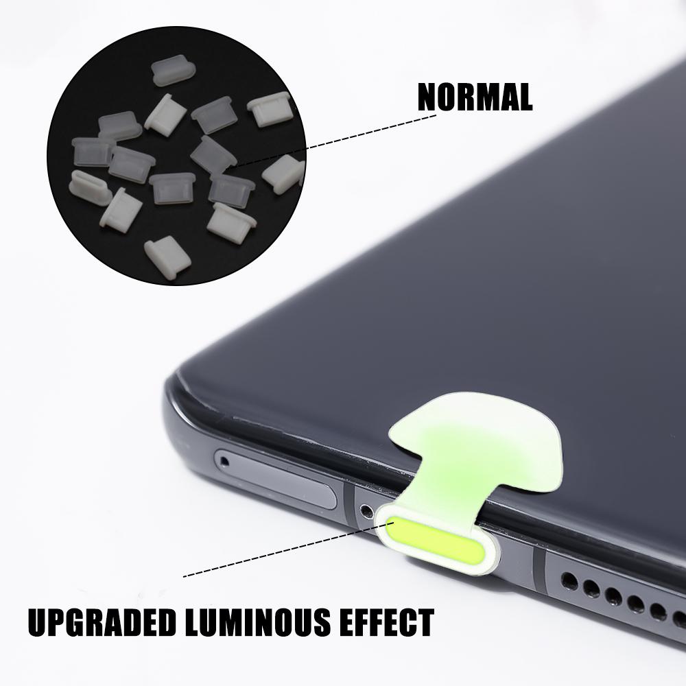 Luminous Anti-lost Cell Phone Dust Plug