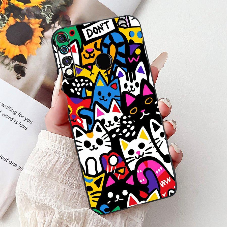For Tecno Camon 12 Case Spark 4 KC8 Soft TPU Silicone Fashion Style Phone Cases For Tecno Spark 4 Camon12 Back Covers Bumper