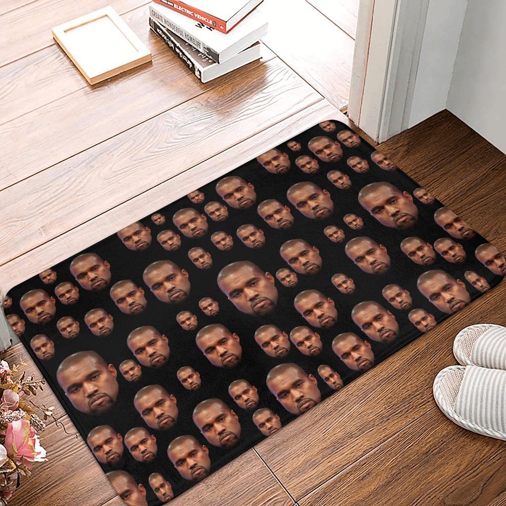 Popular Singer Kanye West Front Door Floor Entrance Mats Outdoor Kitchen Bathroom Doormat Bedroom Carpet Rug