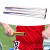 2 Pieces Aluminum Alloy Relay Sticks Hollow Tubes Wear Resistant Practice Outdoor Anti Slip Running