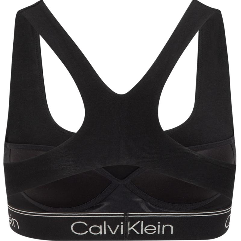 Calvin Klein Motion Gravity U-образный вырез легкий спортивный беспроводной бюстгальтер сзади женское нижнее белье космический черный QF7185AD-UB1