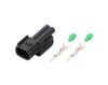 Kitaco 0900-755-02078 Connector Set (For License Lamp) Male Honda Car Etc Black