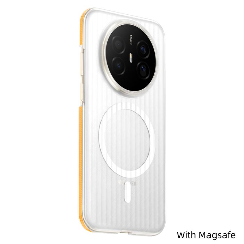 Для Huawei Mate 70 Air Чехол Жесткий ПК Прозрачный Магнитный MagSafe Противоскользящий Защитный Задняя Крышка Чехол
