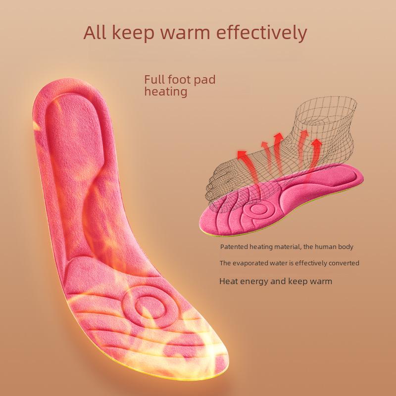 Терморегулируемые самонагревающиеся антибактериальные стельки с бархатом, сохраняющие тепло, дышащие и дезодорирующие для мужчин и женщин