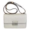 T Monogram Brand Presbyopia Printed Leather Crossbody Bag Medium Women's Warm White 169260-100