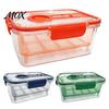 Breathable Food Container Crisper Box, with Mesh Drain Strainer, Tofu Whey Refrigerator Organizer Bin Separation Container, for Fresh Fruit Vegetable
