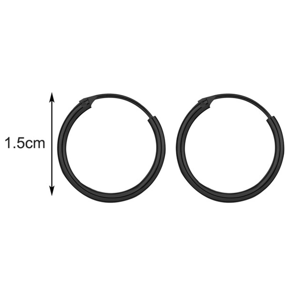 Personality Silver Punk Style Gold Geometric Round Earring Hoop Earrings Fashion Jewelry Hip-Hop