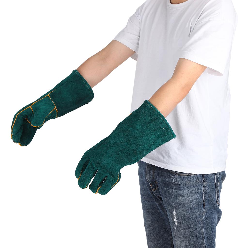 Animal Handling AntiBite Gloves Dog Training ScratchProof Gloves for Reptile Snakes(S )