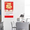Настенный календарь 2024 год Дракона Прозрачная печать Плотная бумага Цветная печать Листовки Цветная праздничная отделка стен