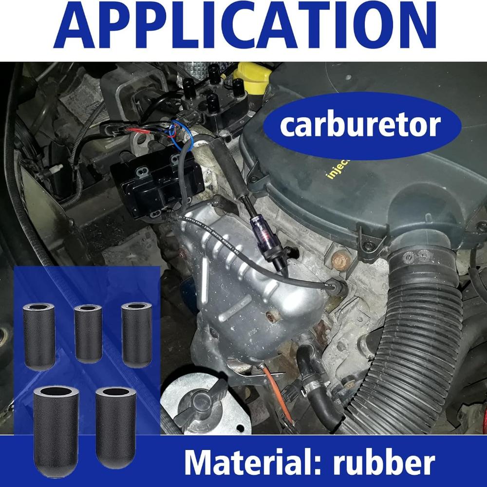 80pcs Vacuum Dust Cap Car Carburetor Hose Cover Kit Vacuum Cover Combination Automobile Accessories