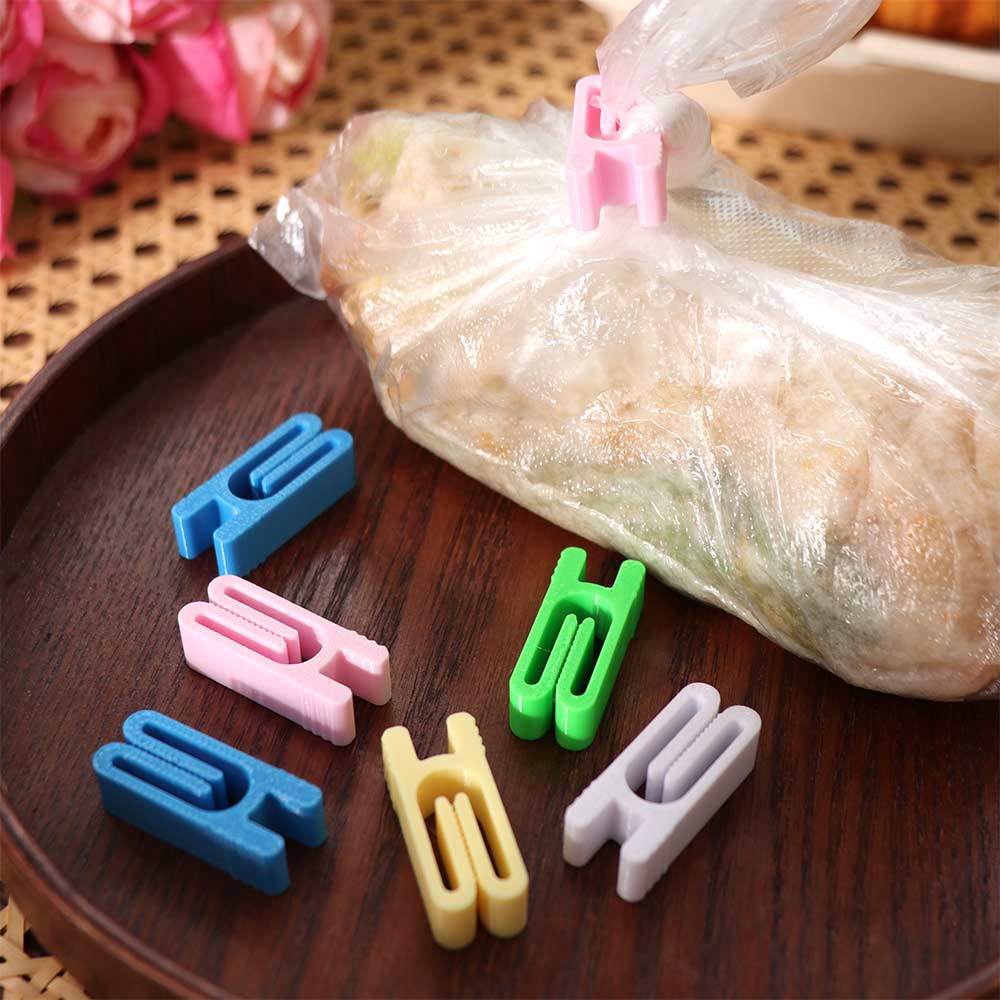 10PCS Plastic Food Packaging Clips Moisture Proof Fresh-Keeping Clamp Bag Sealing Clips Kitchen Use
