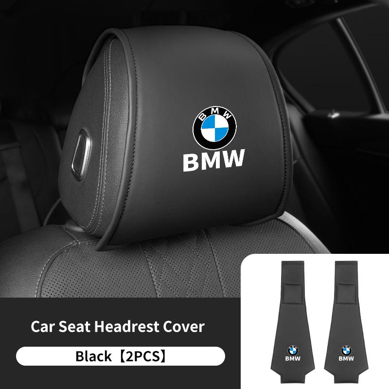 1/2pcs Car Seat Universal Headrest Pillow Anti-dirty Protector Cover For BMW E30 E34 E36 E39 E46 E52 E53 E60 E61 E62 E70 E71 E83