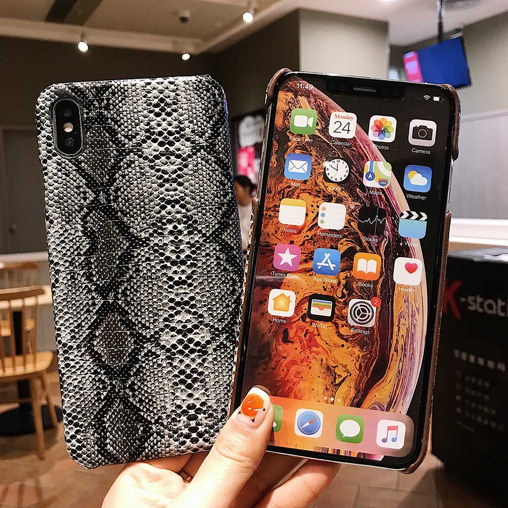 Чехлы для iPhone 12 Mini 11 Pro Xs MAX XR X 8 plus SE, чехол для телефона с текстурой змеиной кожи Python для iphone 8 7 6 6S Plus, роскошный чехол