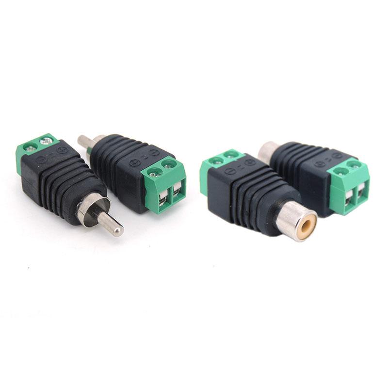 5 шт. RCA мужской женский клеммный блок CAT5 для камеры CCTV видео балун RCA женский или мужской разъем AV винтовой разъем