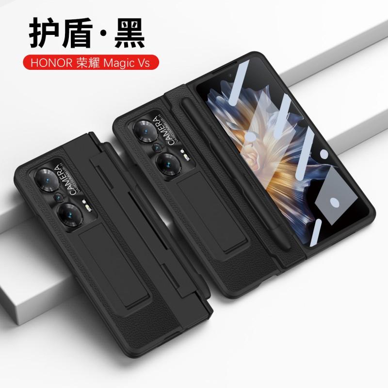 Slim Foldable Phone Case Honor Magic With Pen Slot Full Coverage Shockproof PC Cover Stand Function