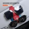 OCDK9 Car Sun Visor Glasses Clip Card Ticket Holder Stand Fastener For Citroen Grand Berlingo Jumper Celysee Xsara Picasso Aircross