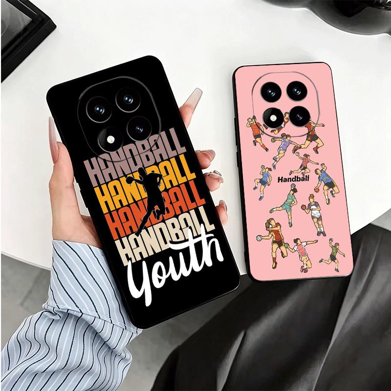 Handball Sport Soft Phone Case for Xiaomi Redmi Note 12 13 14 15 Pro Plus 11 12S 11S 11T 10 4G Black Cover Back Shell