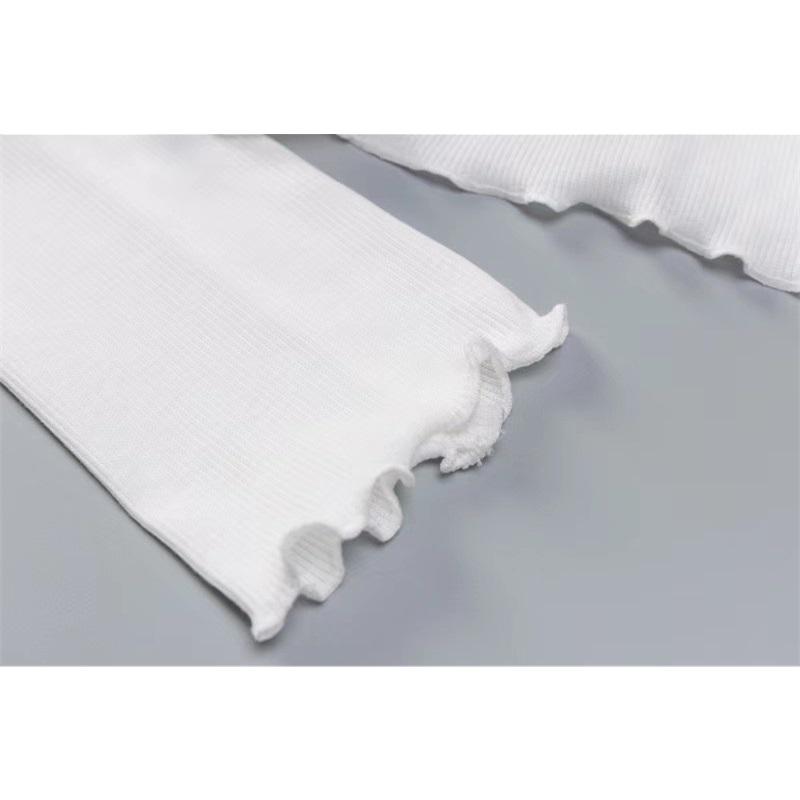 Tooxika Новый весенне-летний комплект с длинными рукавами, перекрестными бретелями и открытой рубашкой, футболка и короткая юбка