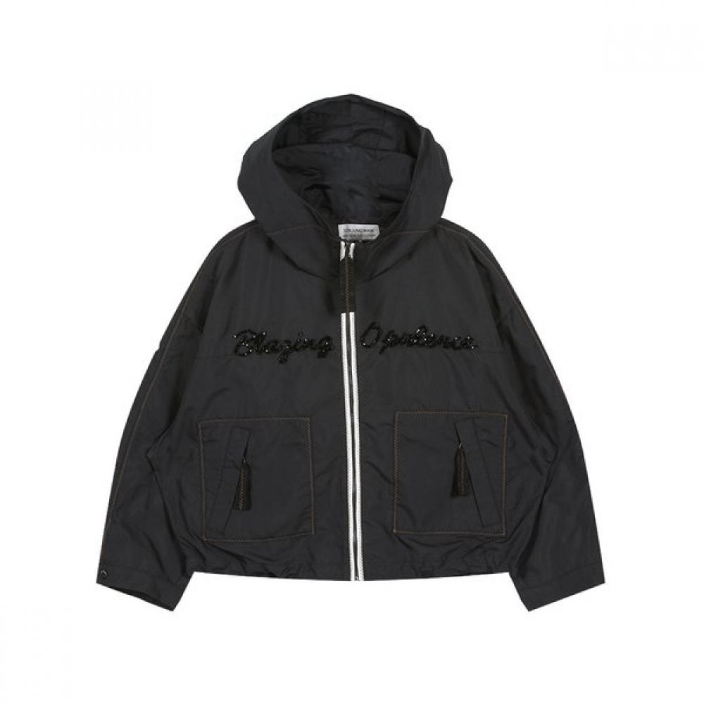 Son Jung Wan Beads Lettering Hooded Jumper Zdj6363020