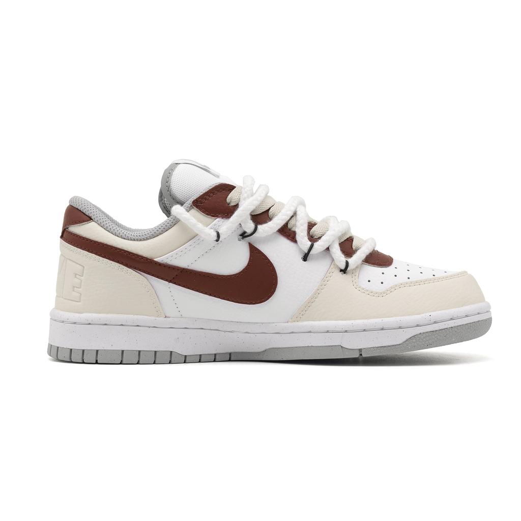 Nike Big Low Blessing Grace Low top Skateboard Shoes Men's White Red 355152-106(Team1576-)