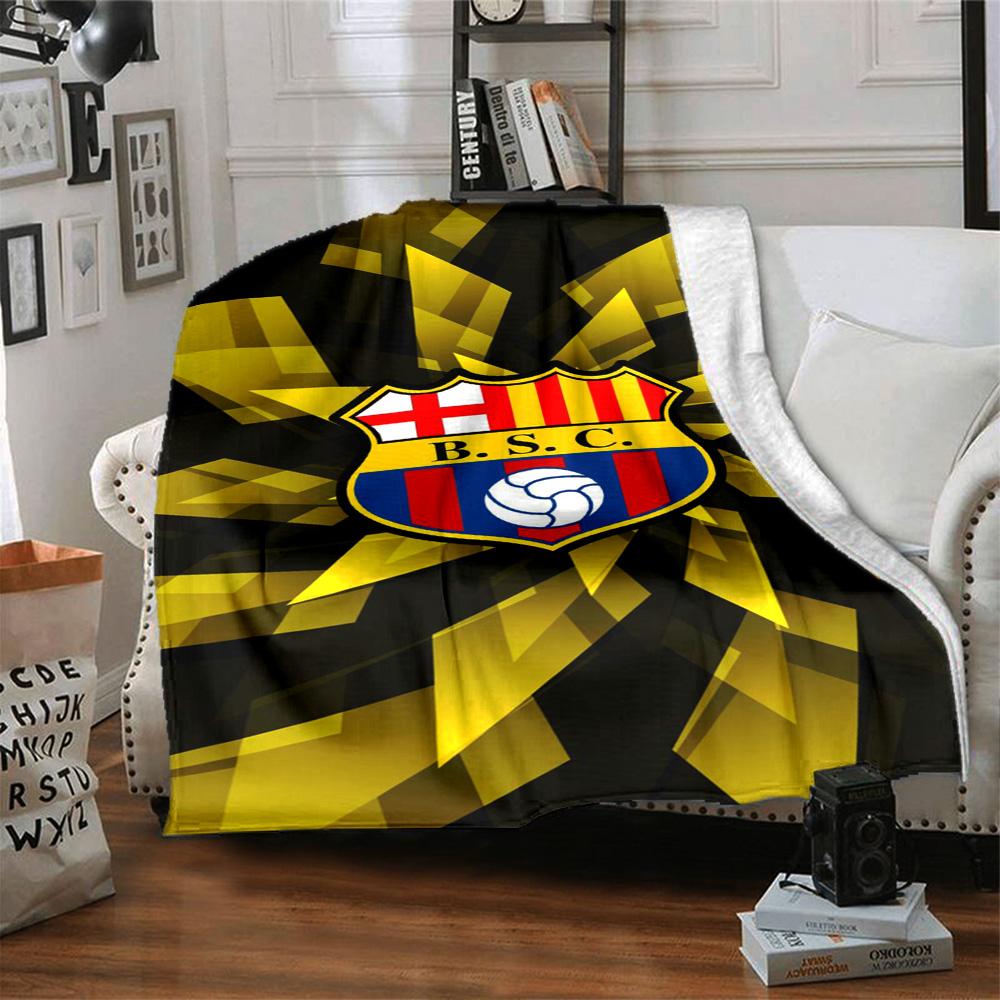 Barcelona Blanket Soft Warm Cozy Perfect for Seaside Bedding Picnics Four Seasons Universal Digital Print Perfect Gift for Relatives and Friends