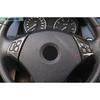 ABS Carbon Fiber Steering Wheel Button Cover Trim For BMW 3-Series E90 2005-2012